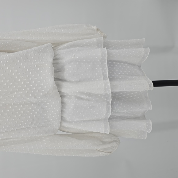 Yumi Kim Swiss Dot White Class Act Dress Size L - Picture 6 of 9